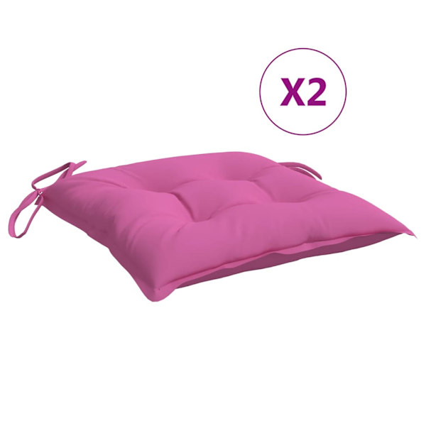 Stols puder 6 stk rosa 50x50x7 cm oxfordstof
