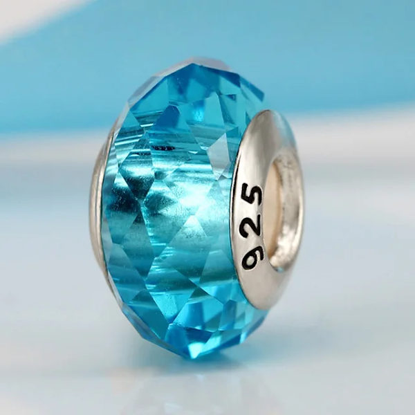 Ny europeisk färgglad Lampwork Glaspärla Murano Plast Aolly Charm Passar Pandora Armband Armband Kvinnor Tjej DIY Smycken Dropship YW15222D