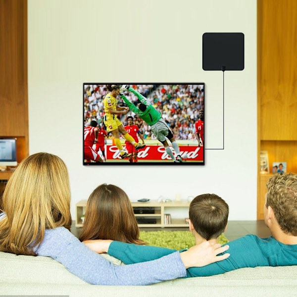 Innendørsantenne for full HDTV-mottak 25 dB - svart