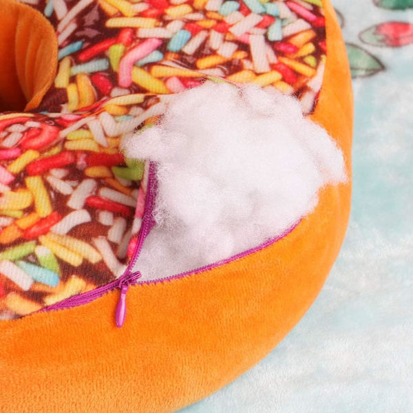 Rund donut ryglæn fyldpude pude kontorstol
