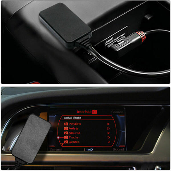 Audi VW MMI -musiikin suoratoisto Bluetooth iPod -medialiitäntä A