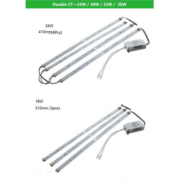 LED-rørloftlampemodul 32W 40W 24W 18W 5730 LED Ba