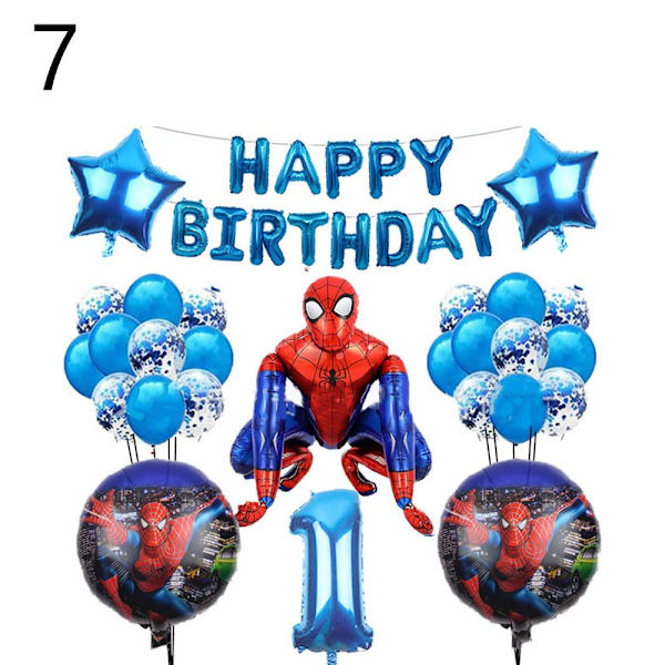 Spiderman Folieballonger Festdekorasjon 7 7