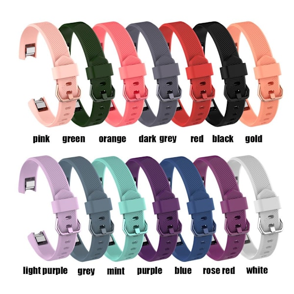 Fitbit Alta / Alta HR silikonikello musta L musta
