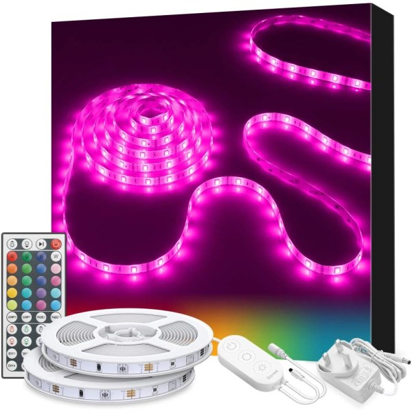 LED-stripe lys Fargeskiftende LED-lys for soverom, Stripe wi
