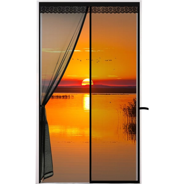 1 stk. 120x220cm Magnetisk Myggenet Dør Gardin Myggenet f