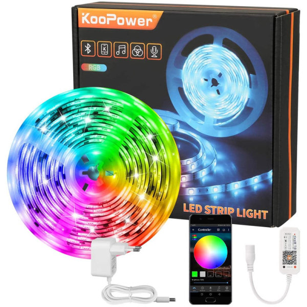 LED-remsa RGB LED-remsor färgförändring LED-ljusloop 5m