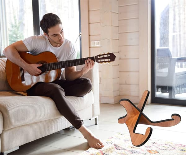 Gitarstativ Gulv, Universelt Sklisikkert Gitarstativholder Gulv-FA-