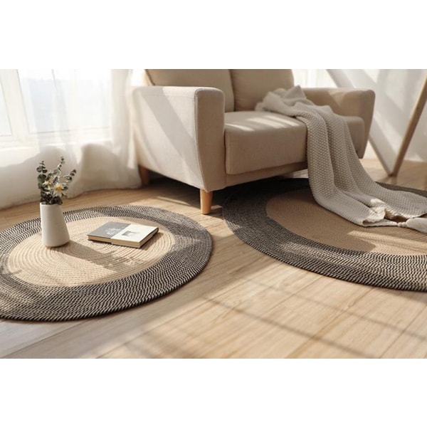 Jute-matto, pyöreä, luonnonkuitua 100cm