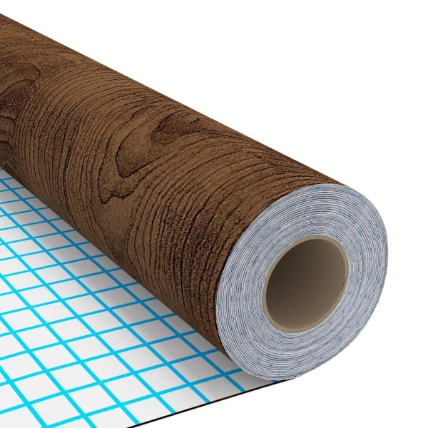vidaXL Dekoratiivinen PVC-kalvo, tumma tammi, 500x90 cm brown 980