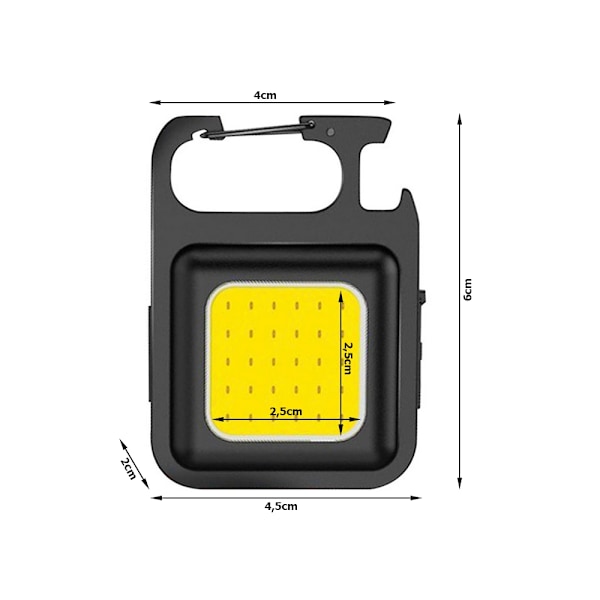 COB LED Flashlight - Tent Light with Magnet & Bottle Opener 60