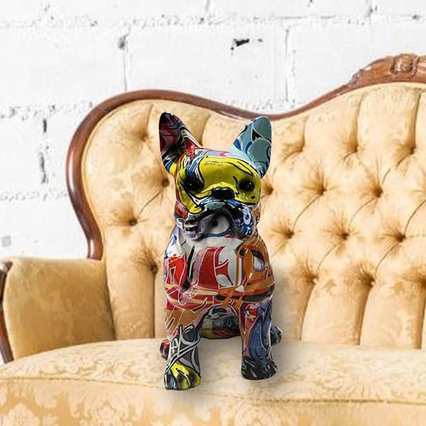 Graffitikunst Hundstatue Hundekunstfigur Skulptur Hjem Desktop-FA13-