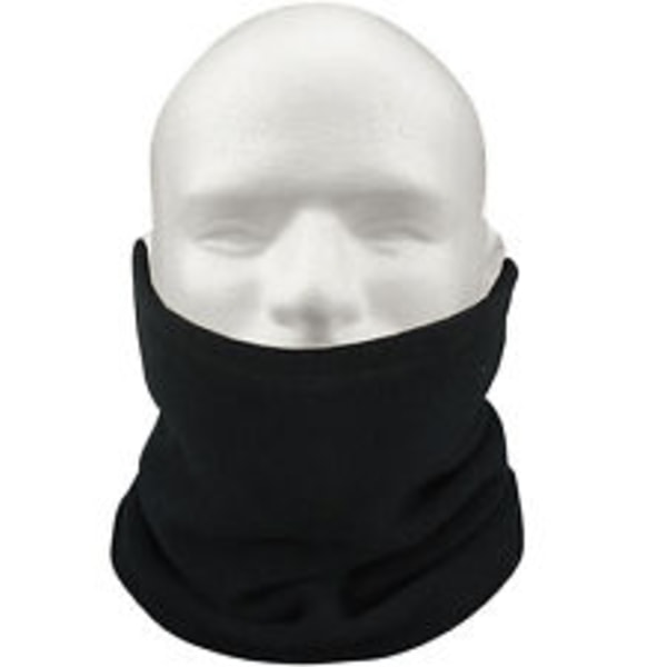 Sort Fleece Hals- og Nakkevarmer sort black