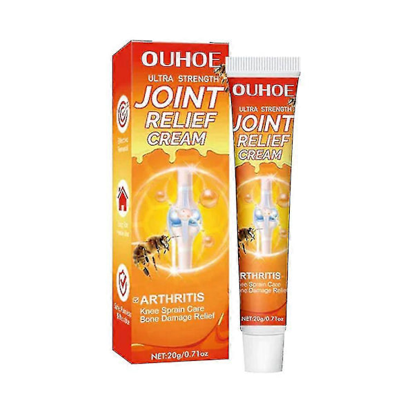 OUHOE Bi-Gift Smertestillende Creme til Led, Muskler, Knæ, Gigt, Kropsmassage, Afspænding, Rygsmerter, Sundhedspleje Creme | 5 stk - 4269996480807