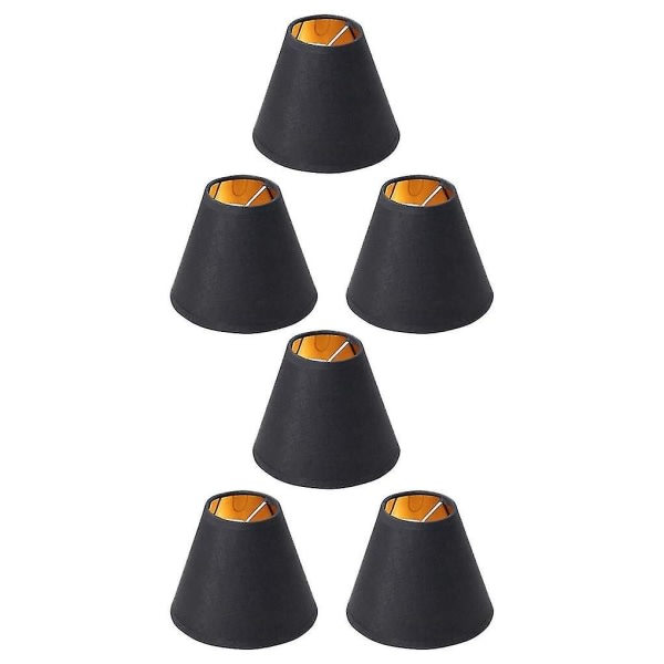 6x liten lampskärm Kandelaber Skärm Liten lampskärm Klämmor för C
