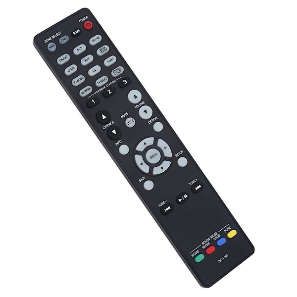 Fjernbetjening Rc-1183 erstatning til AV-modtager Avr-x2000 Avrx2000 Avr-e400 [DB] Black