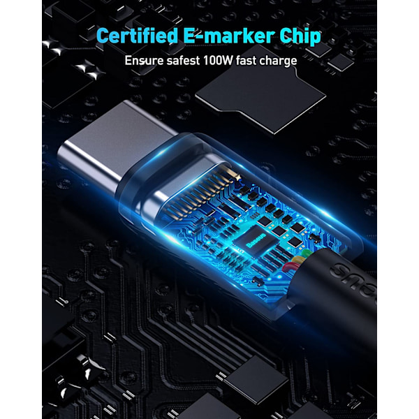 Baseus USB-C kabel, 100W PD 5A