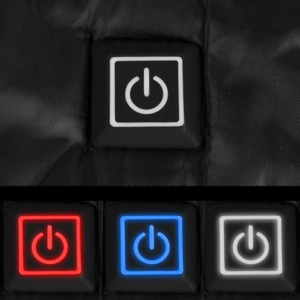 Uppladdningsbar Värmeväst 9 Värmezoner Small/ XS Svart black s