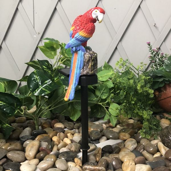 Solcellsdriven LED-lampa Parrot Gräsmatta Ljus GUL