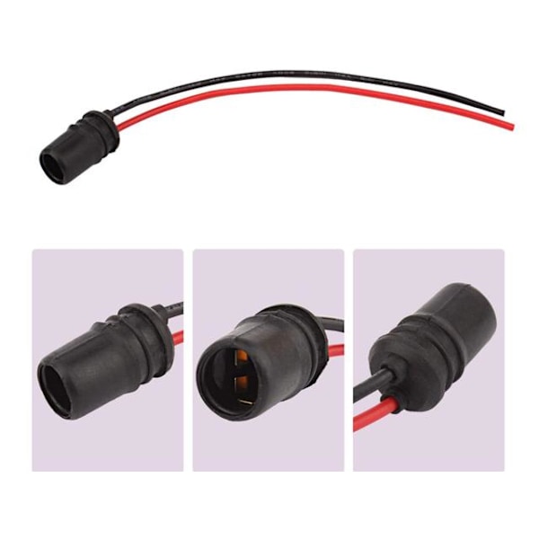 T10 w5w LED / halogenkontakter / sockelhållare 10-pack mjuka black 60