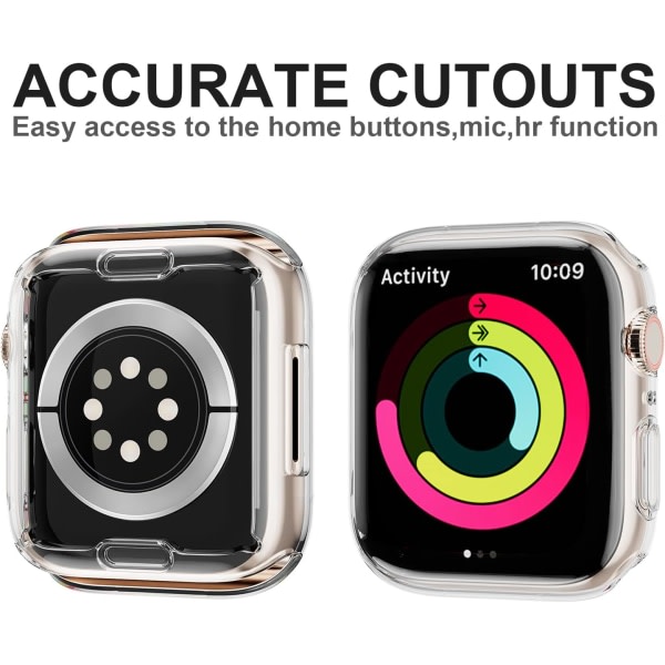 3-pak kompatibel med Apple Watch Series 8 7 41mm skjermbeskytter