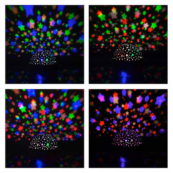 Hyggelig Projektorlampe: Stjernehimmel & Undervandsverden multicolor 349