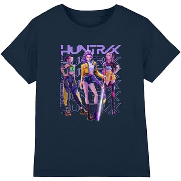K-Pop Demon Hunters T-skjorte marineblå-FA- navy blue 170cm