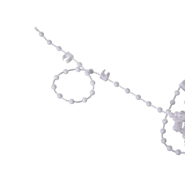 Persienner 10 meter 100 clips Vertikal blindbottenkedja för 3,5 tum/89 mm lameller