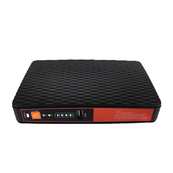 Mini UPS Batteribackup Avbrottsfri ström för WiFi-router Modem Säkerhetskamera 5V 9V 12V POE LAN 24V-FA-
