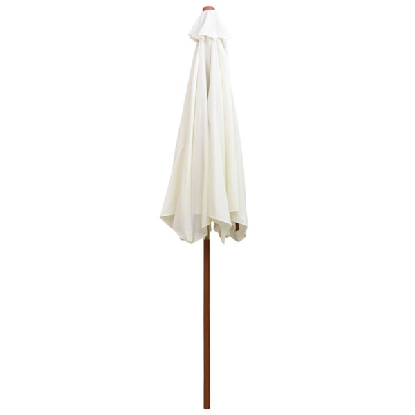 vidaXL Parasoll 270x270 cm trepinne kremhvit white 5260