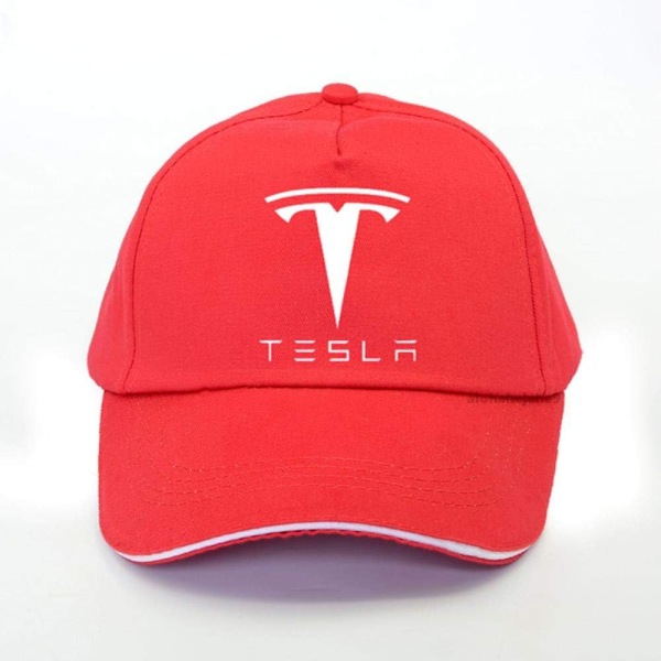 Auton Tesla Baseball-lippis - Herrkepsit miehille ja naisille - Unisex Tesla Ba red