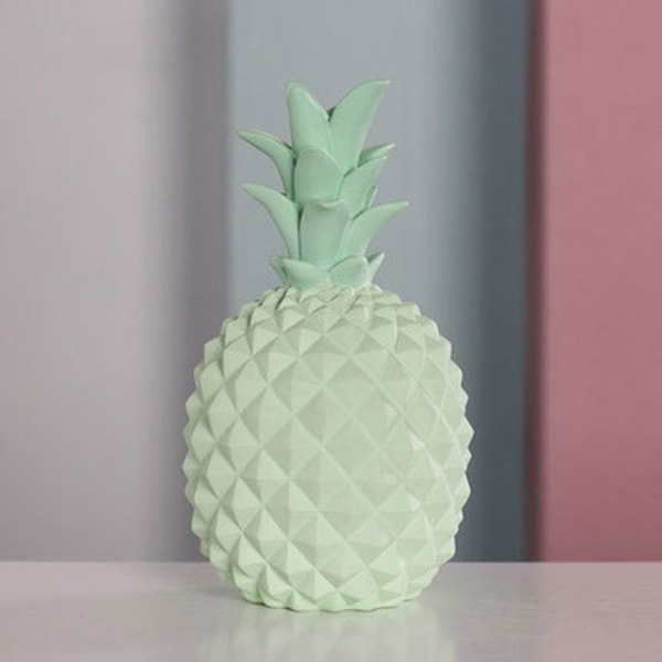 Gaosu Resin Ananas Figur Dekorasjon, Ananas Mynt Gris