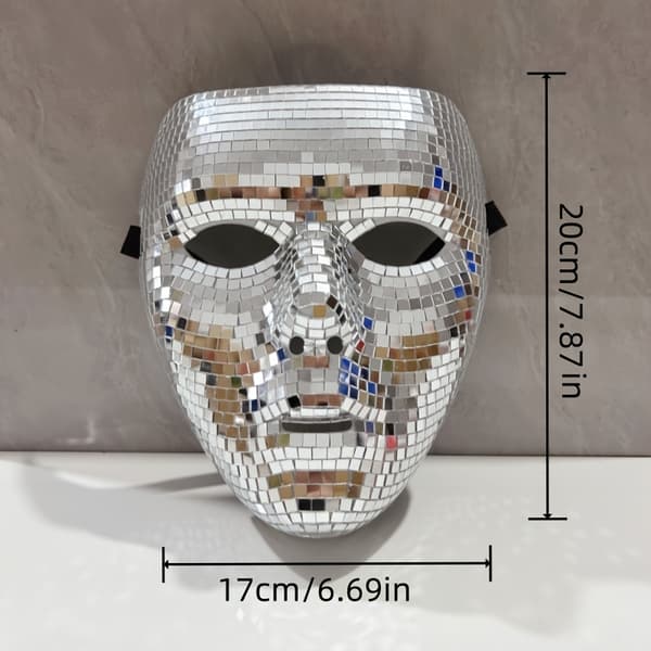 Disko Glitter Naamio Festivaaleille, Halloweeniin ja Karnevaaliasuun 1pc