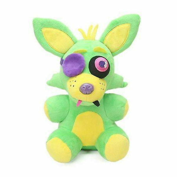 Five Nights At Freddy's Fnaf Horror Game Kid Plushie Toy Plys Dukker Gave Top Green fox