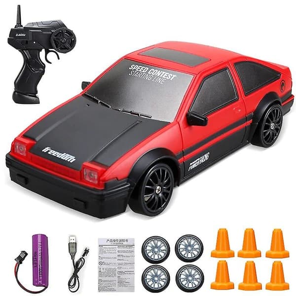 2.4g Drift RC Bil 4wd RC Drift Bil Legetøj Ae86 Køretøj Bil-FA-