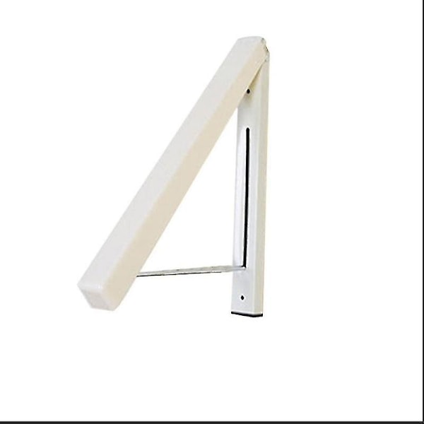 Hopfällbara klädkrokar för utomhusbruk, hopfällbar klädstång för väggmontering, hopfällbar klädhängare för sovrum (1 st, vit)