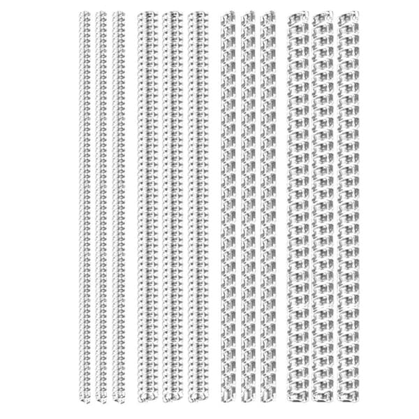 Invisible Spiral TPU Ring Size Adjuster Set 12 pcs, Transparent 10cm Ring Reducer for Easy DIY Fit-FY-