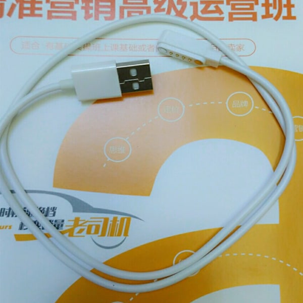 Universal Smartwatch-oplader til KW88 KW18 GT88 G3 Smartwatch USB-strøm 4-bens magnetisk opladningskabel