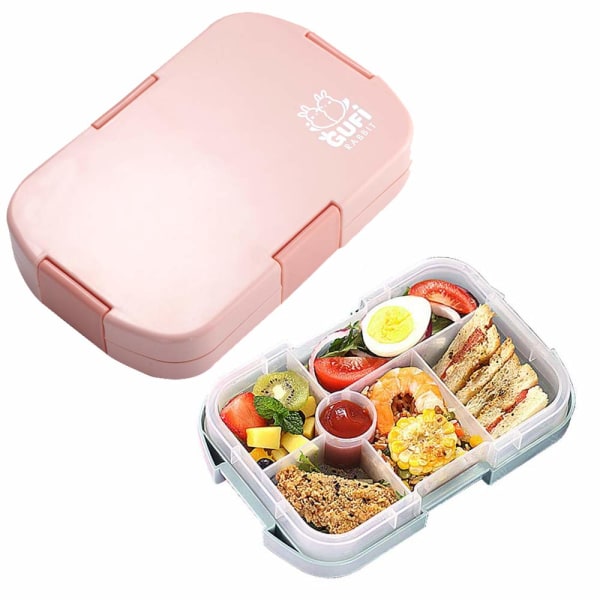 Bento-lounasrasia lapsille, ruoka-astiassa 6 lokeroa