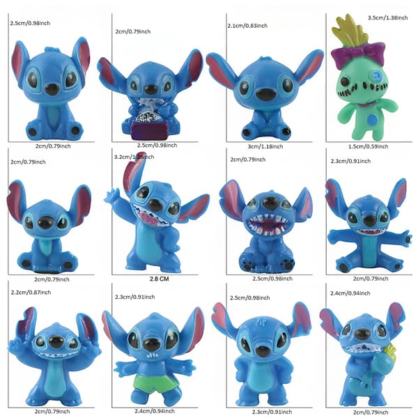 Stitch Figurer Leke Julekalender Nedtelling Julekalender Barn Gutter Jenter Julegave Overraskelse Blind Box-FA-