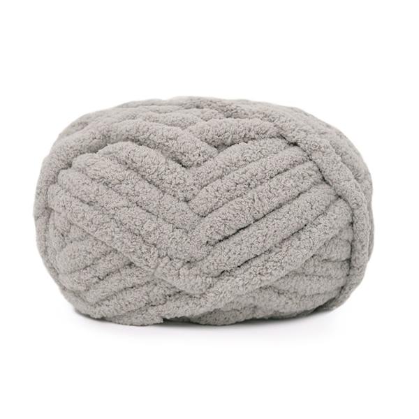 226g/Boll Virkat Garn Garn Kula LJUSGRÅ Light grey