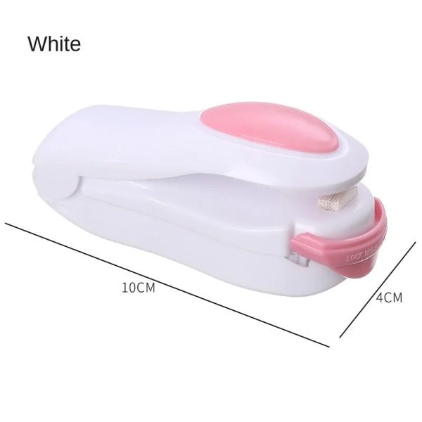 Minilamineringsmaskin Manuell forseglingstång Lodding Bærbar termisk Vakuumforsegling Plast Stängpose Matsparer White 02