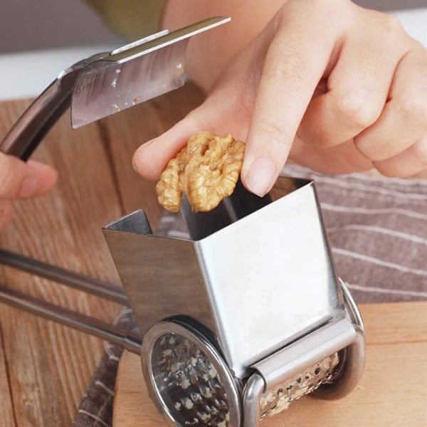 Parmesan Rivjern, Parmesan Kvern, Osthyvel med Sveiv, Rustfritt Stål, Oppvaskmaskinsikker