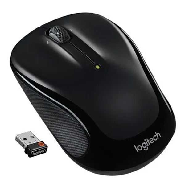 LOGITECH M325 Svart Trådlös USB 1000 DPI Kontorsmus svart black