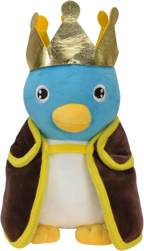 Super All Star Collection Bros Penguin King Pehmolelu kruunulla ja viitalla-FA-