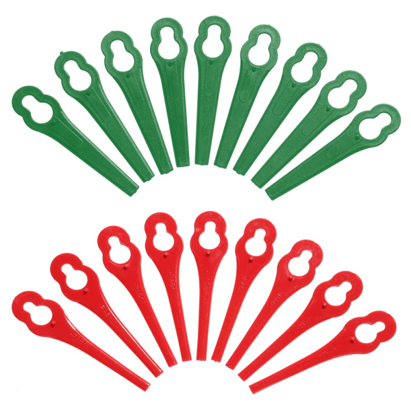 100st/ set Plastblad Kutter Grästrimmerblad GRÖN green