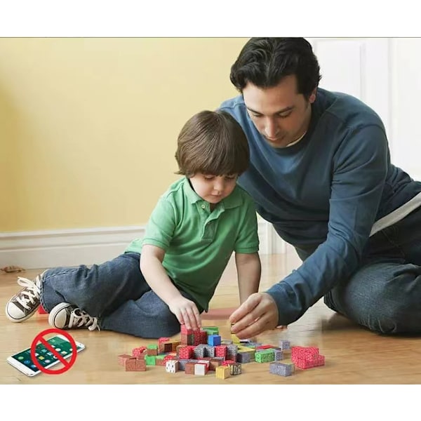 102 osaa My World magneettiset rakennuspalikat Magneettiset rakennuspalikat Palikat satunnaisesti jaettu