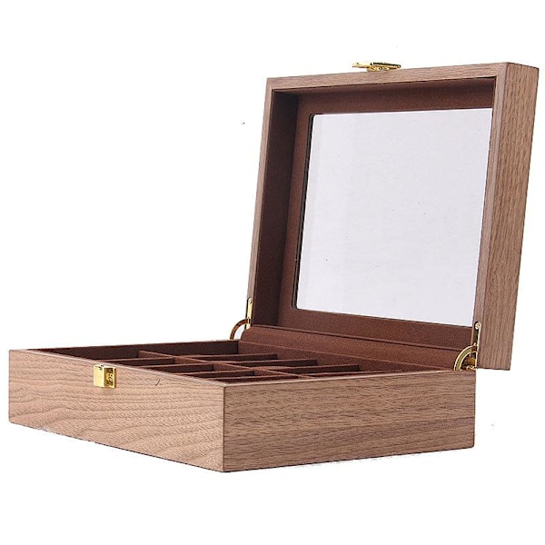 Klockbox 10 Uret Valnød - Brun brown 843