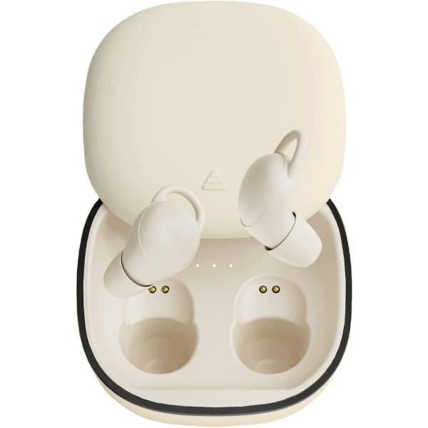 Näkymättömät nukkumiskuulokkeet Pienimmät Kevyimmät Pienet melunvaimennuskorvatulpat nukkumiseen Hiljainen mukava Mini Sleepbuds Langaton Bluetooth 5.2 Piilotetut kuulokkeet Beige