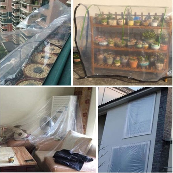 Transparent, Garden Clear Vattentät Presenning Antifrys Regnpro 1M*2M